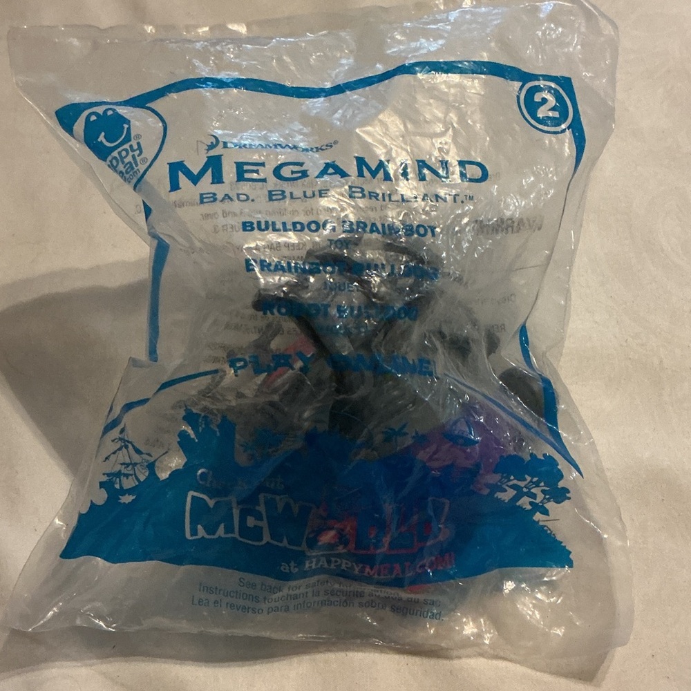 McDonald's Megamind Purple and Black Toy Figure (Happy Meal)